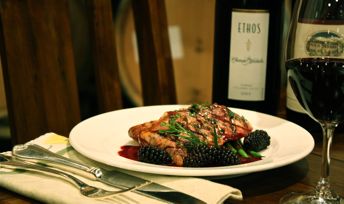 Wild King Salmon with Blackberries